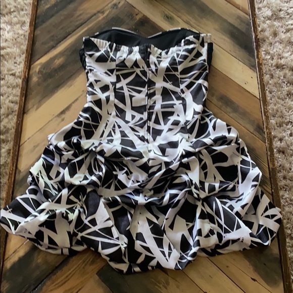 Ruby Rox Faux Satin Bubble Dress - Picture 2 of 3